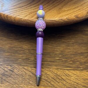 Purple Beaded Pen